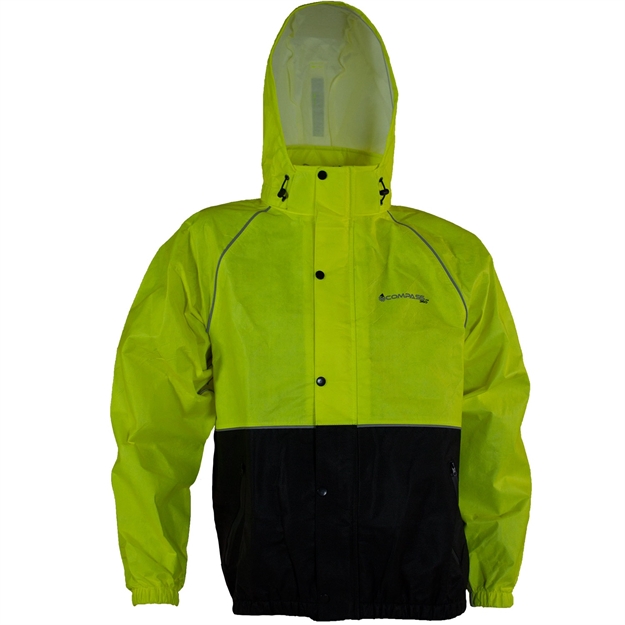 Picture of Compass 360 Roadtek Reflective Riding Jacket-Hi-Viz Lime-Lg