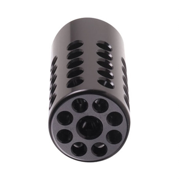 Picture of Tactical Solutions 1022Cmpmb X-Ring Compensator Black Matte Aluminum With 1/2"-28 Tpi Threads .920" Diameter For 22 LR Ruger 10/22 1022CMP02