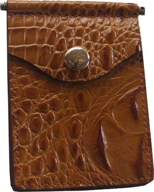 Picture of Concealed Carrie Carrie Compac Wallet Brown Crocodile