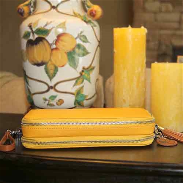 Picture of Concealed Carrie Carrie Compact Mustard Faux Leather
