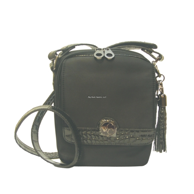 Picture of Concealed Carrie Microfiber Vertical Concealede Carry Handbag, Separate Firearm Compartment, Ambide