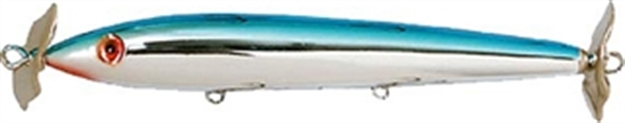 Picture of Cordell Tail Weighted Boy Howdy, 4 1/2", 3/8Oz, #4 Hooks, Chrome/Blue Back C4006 020495013590