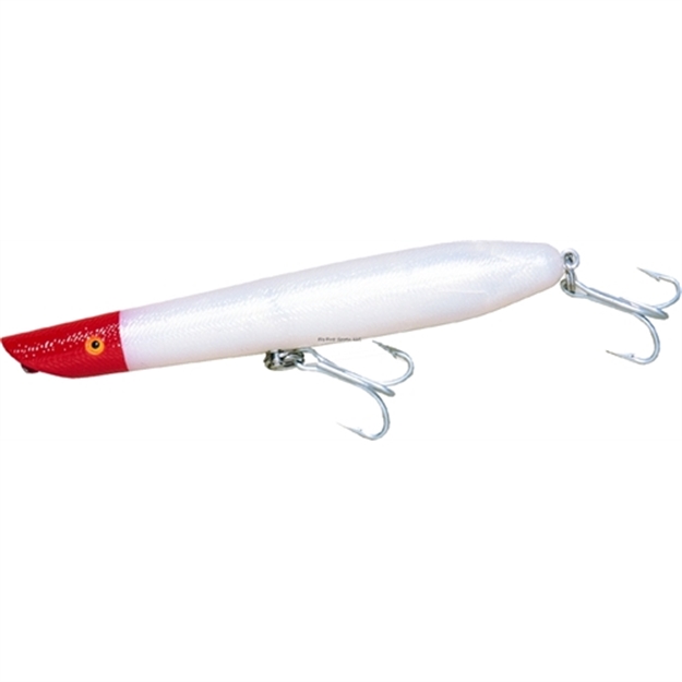 Picture of Cotton Cordell Pencil Popper Topwater Bait, 6", 1 Oz, Chrome/Blackback, Floating C6604