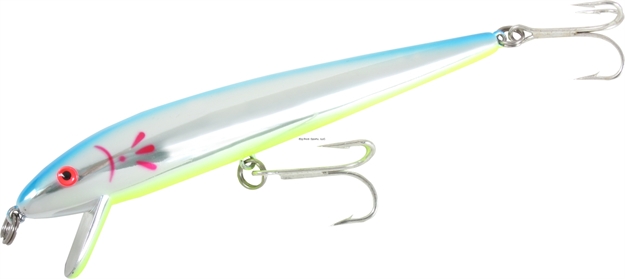 Picture of Cotton Cordell Red Fin, 7", 1 Oz, Chartreuse/Blue Back Chartreuse, Floating