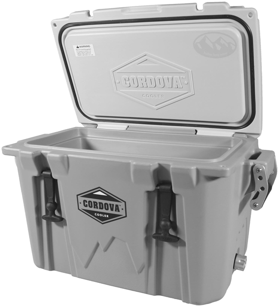 Picture of Cordova Coolers Ccsg28qt 35 Small  28 Quart 26.25" X 14.25" X 16" Polymer Gray 28 Cans