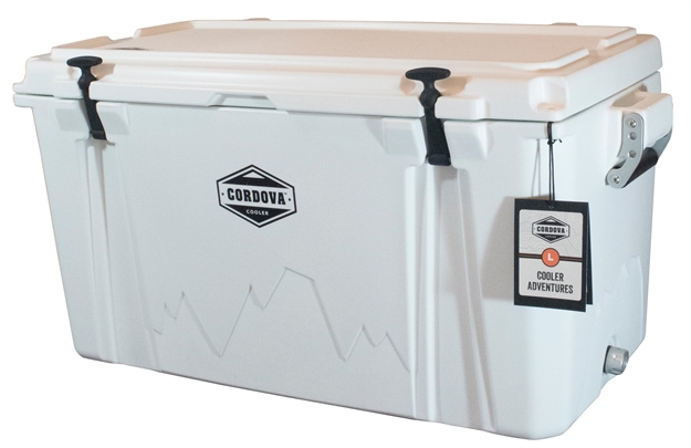 Picture of Cordova Coolers Cclw86qt 100 Large  86 Quarts 38" X 17.75" X 18.75" White Polymer 85 Cans