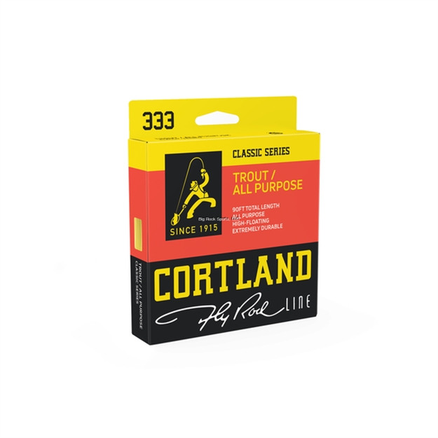 Picture of Cortland 333 Fly Line, Floating, Trout / All-Purpose, Yellow 90 Ft, Wf8f