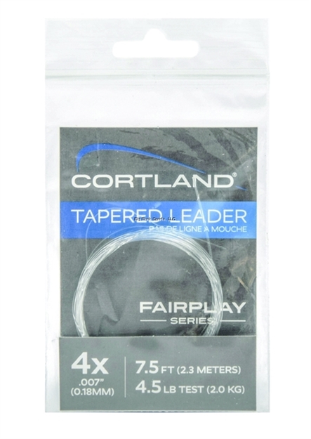 Picture of Cortland Fairplay Fly Leaders (No Loop), Clear 7.5 Ft, 2X, 7 LB