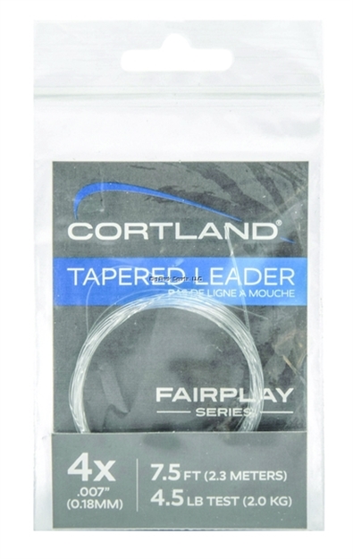 Picture of Cortland Fairplay Fly Leaders (No Loop), Clear 7.5 Ft, 6X, 2.5 LB