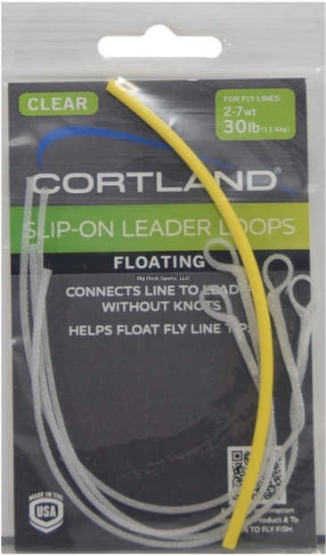 Picture of Cortland Floating Slip-On Leader Loops, 4 Per Bag, Clear  , 30 LB