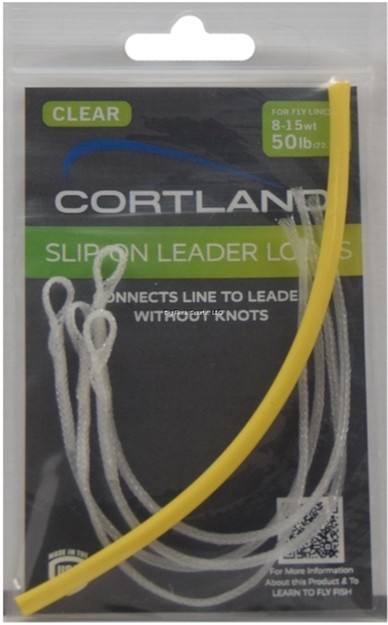 Picture of Cortland Slip-On Leader Loops, 4 Per Bag, Clear  , 50 LB