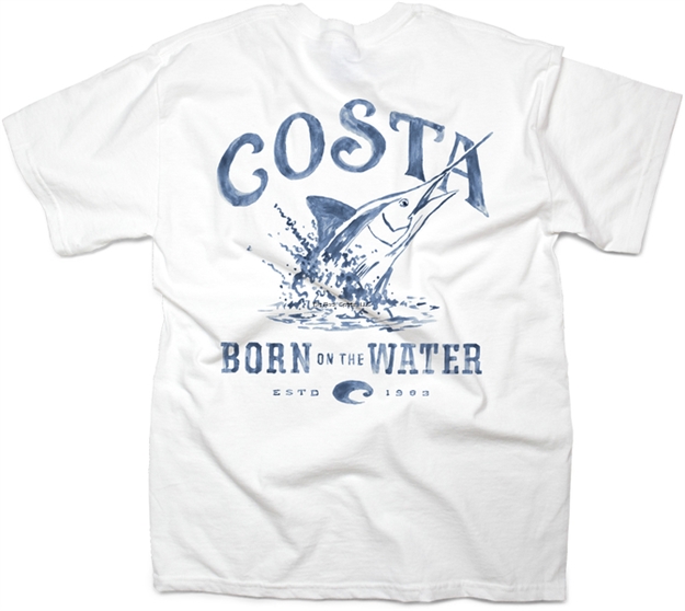 Picture of Costa Baja Short Sleeve Med White T- Shirt