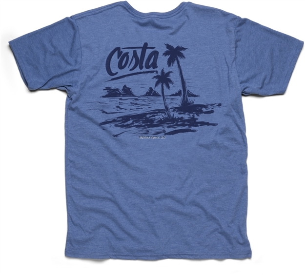 Picture of Costa Beachside Short Sleeve T-Shirt, Royal Blue Heather, Xx-Large