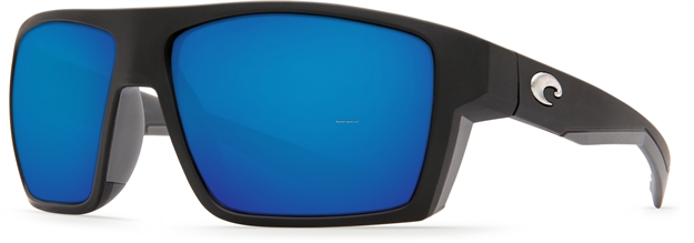 Picture of Costa Bloke Sunglasses, Blue Mirror Glass - W580 Lens, Matte Black + Matte Gray Bio Resin Frame