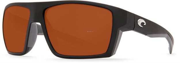 Picture of Costa Bloke Sunglasses, Copper 580P Lens, Matte Black + Matte Gray Bio Resin Frame