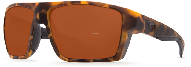 Picture of Costa Bloke Sunglasses, Copper 580P Lens, Matte Retro Tortoise + Matte Black Bio Resin Frame