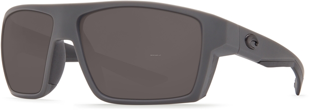 Picture of Costa Bloke Sunglasses, Gray 580P Lens, Matte Gray + Matte Black Bio Resin Frame