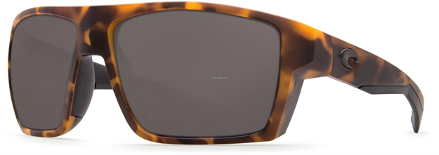 Picture of Costa Bloke Sunglasses, Gray 580P Lens, Matte Retro Tortoise + Matte Black Bio Resin Frame