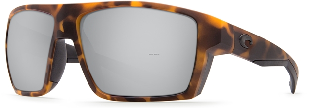 Picture of Costa Bloke Sunglasses, Silver Mirror 580P Lens, Matte Retro Tortoise + Matte Black Bio Resin Frame