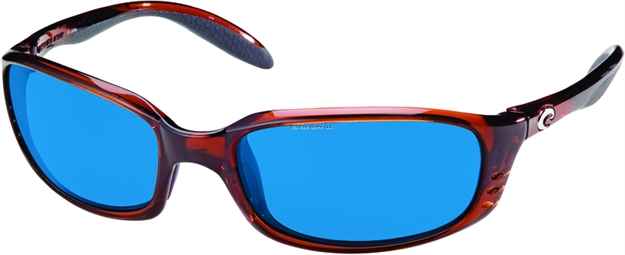 Picture of Costa Brine Sunglasses, Blue Mirror Glass - W580 Lens, Tortoise Nylon Frame