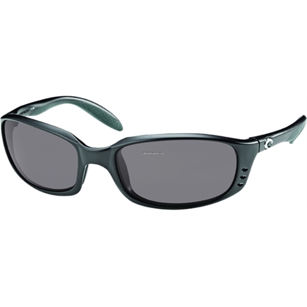 Picture of Costa Brine Sunglasses, Gray Glass - W580 Lens, Matte Black Nylon Frame