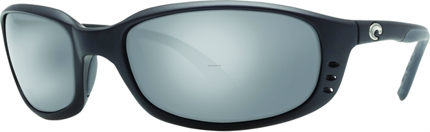 Picture of Costa Brine Sunglasses, Silver Mirror 580P Lens, Matte Black Nylon Frame