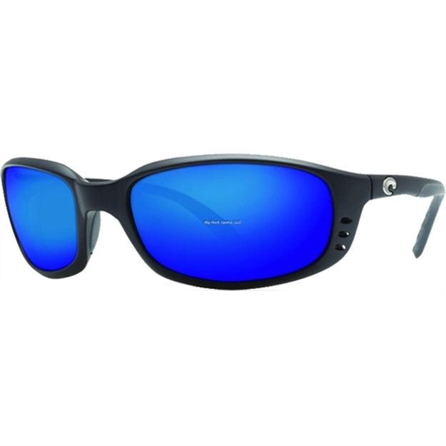 Picture of Costa C-Mates Brine Reader Glasses, 580P Blue Mirror, Matte Black Nylon Frame, Full Rim, Men's, Large Fit