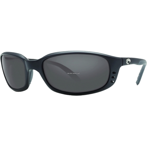 Picture of Costa C-Mates Brine Reader Glasses, 580P Gray Lens, Matte Black Nylon Frame, Rect, Full Rim, Men's, Large Fit Br11ogp2.00