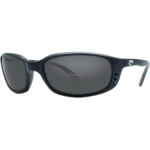 Picture of Costa C-Mates Brine Reader Glasses, 580P Gray Lens, Matte Black Nylon Frame, Rect, Full Rim, Men's, Large Fit Br11ogp2.50