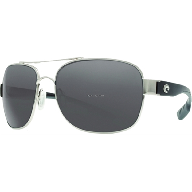 Picture of Costa C-Mates Cocos Reader Glasses, 580P Gray, Palladium Monel Frame, Rect, Full Rim, Unisex, Large Fit
