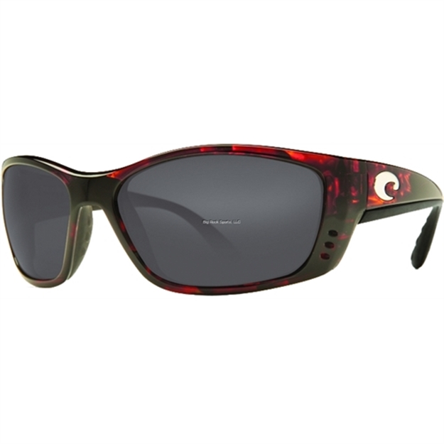 Picture of Costa C-Mates Fisch Bifocal Reader Glasses, 580P Gray Lens, Tortoise Nylon Frame, Rect, Full Rim, Men's, XL Fit