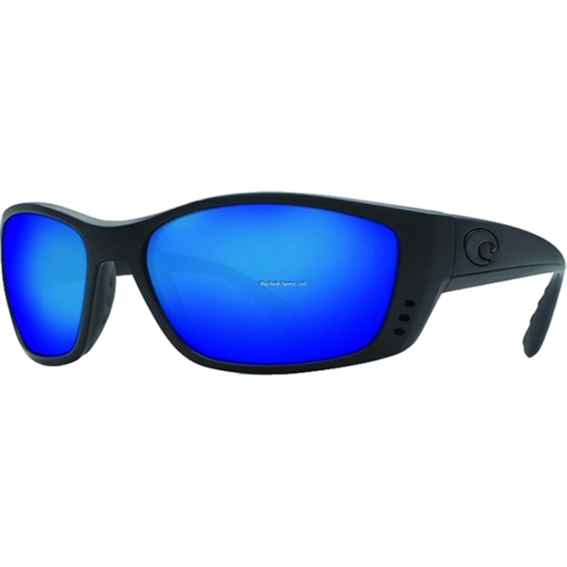 Picture of Costa C-Mates Fisch Reader Glasses, 580P Blue Mirror, Matte Black Nylon Frame, Rect, Full Rim, Men's, XL Fit