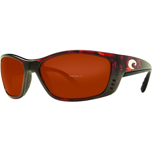 Picture of Costa C-Mates Fisch Reader Glasses, 580P Copper, Tortoise Nylon Frame, Rect, Full Rim, Men's, XL Fit