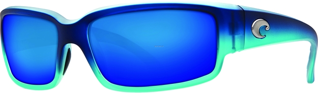 Picture of Costa Caballito Sunglasses, Blue Mirror 580P Lens, Matte Caribbean Fade Nylon Frame