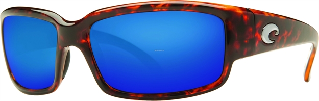 Picture of Costa Caballito Sunglasses, Blue Mirror 580P Lens, Tortoise Nylon Frame