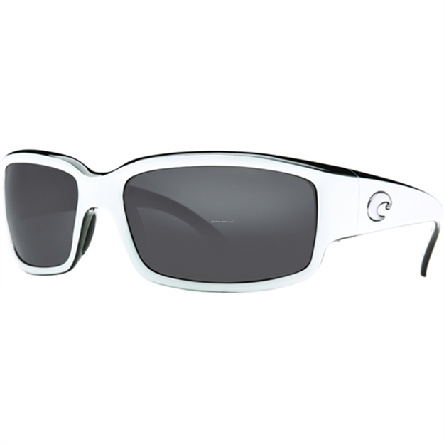 Picture of Costa Caballito Sunglasses, Gray 580P Lens, White/Black Nylon Frame