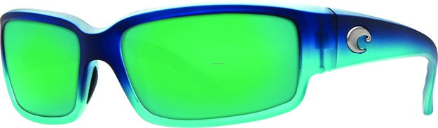 Picture of Costa Caballito Sunglasses, Green Mirror 580P Lens, Matte Caribbean Fade Nylon Frame