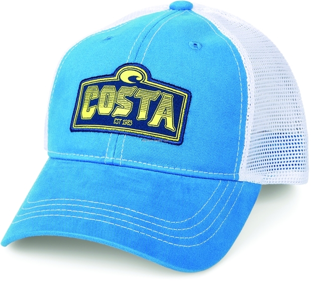 Picture of Costa Cape Costa Blue Twill With White Mesh Trucker Hat, One Size