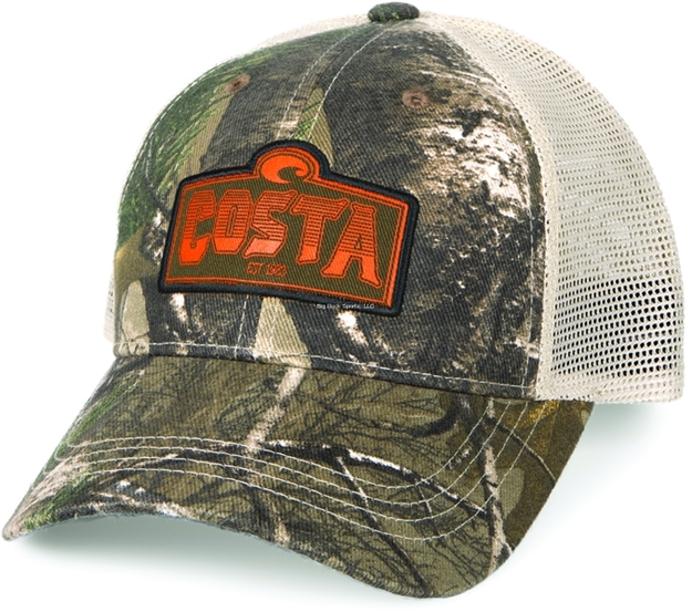 Picture of Costa Cape Real Tree Xtra Camo With Stone Mesh Trucker Hat, One Size