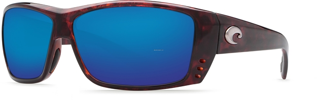 Picture of Costa Cat Cay Sunglasses, Blue Mirror Glass Lens, Tortoise Nylon Frame