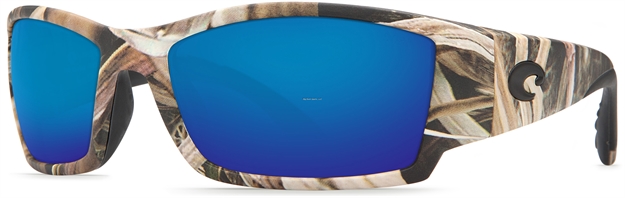 Picture of Costa Corbina Sunglasses, Blue Mirror Glass Lens, Mossy Oak Shadow Grass Blades Camo Nylon Frame