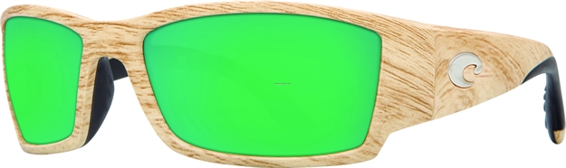 Picture of Costa Corbina Sunglasses, Green Mirror 580P Lens, Ashwood Nylon Frame