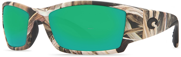Picture of Costa Corbina Sunglasses, Green Mirror Glass - W580 Lens, Mossy Oak Shadow Grass Blades Camo Nylon Frame