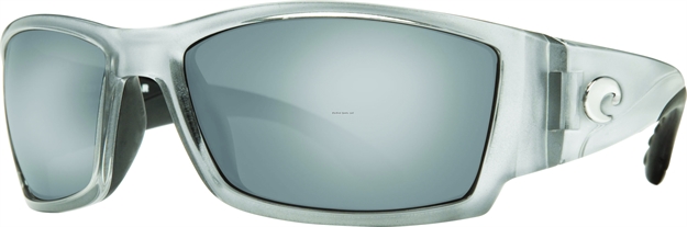 Picture of Costa Corbina Sunglasses, Silver Mirror 580P Lens, Silver Nylon Frame