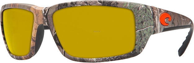 Picture of Costa Fantail Sunglasses, 580P Sunrise, Realtree Xtra Camo Nylon Frame, Rect, Full Rim, Men's, Medium Fit