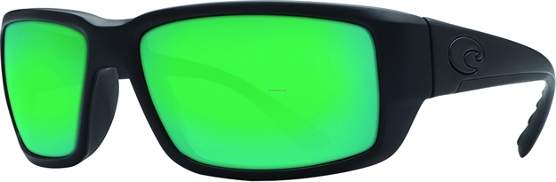 Picture of Costa Fantail Sunglasses, Green Mirror 580P Lens, Blackout Nylon Frame
