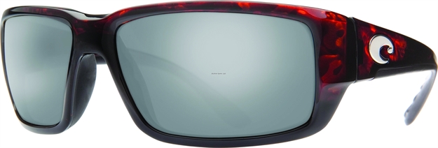Picture of Costa Fantail Sunglasses, Silver Mirror 580P Lens, Tortoise Nylon Frame