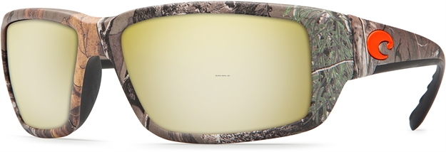 Picture of Costa Fantail Sunglasses, Silver Mirror Sunrise 580P Lens, Realtree Xtra Camo Nylon Frame
