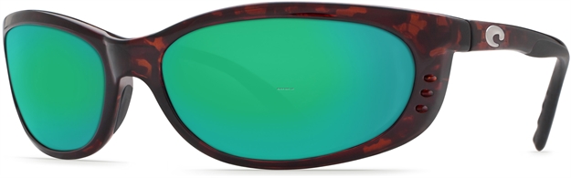 Picture of Costa Fathom Sunglasses, Green Mirror Glass - W580 Lens, Tortoise Nylon Frame