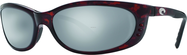 Picture of Costa Fathom Sunglasses, Silver Mirror 580P Lens, Tortoise Nylon Frame